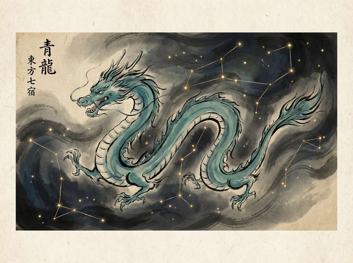 东方青龙七宿 - 南宫28 星官图